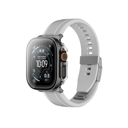 AmazingThing Radix üvegfólia tok Apple Watch Ultra 3 49 mm - Átlátszó üvegfólia - 6