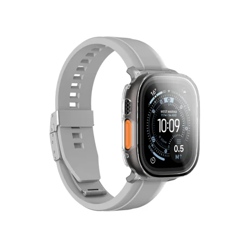 AmazingThing Radix üvegfólia tok Apple Watch Ultra 3 49 mm - Átlátszó üvegfólia - 2