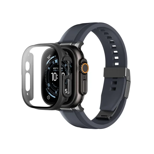 AmazingThing Radix üvegfólia tok Apple Watch Ultra 3 49mm - Fekete - 1