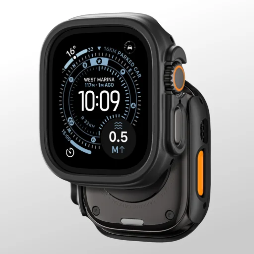 AmazingThing Minimal védőtok Apple Watch Ultra 3 49mm - Fekete tok - 11