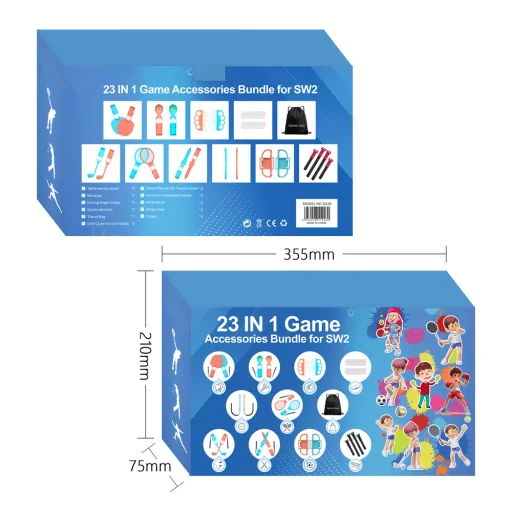 Nintendo Switch 23 az 1-ben Family Accessory Pack 2 - Narancs és Kék Szett - 3