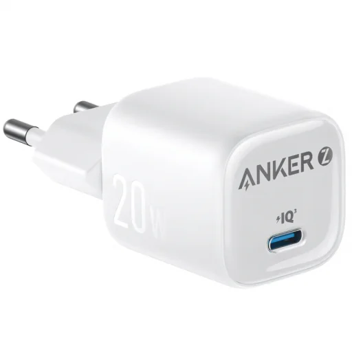 Falitöltő Anker Zolo, 20W, 3A, 1 x USB-C, Fehér - 1