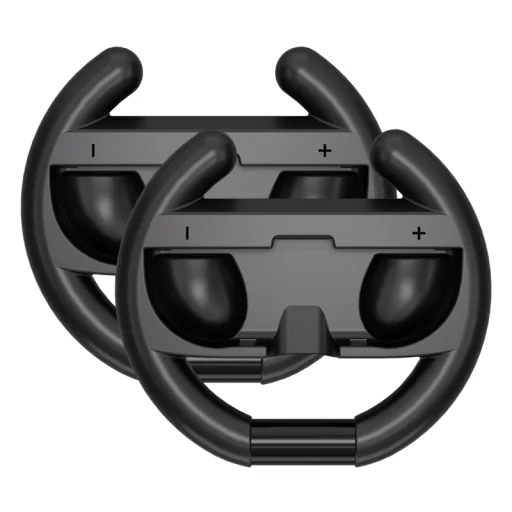 Racing kormány Nintendo Switch 2 Joy-Con vezérlőkhöz (2 darabos csomag) - Fekete - 1