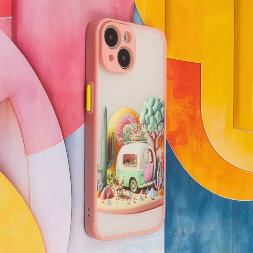 Ultra Trendy tok iPhone 13 Pro 6,1" Travel rózsaszín tok - 9