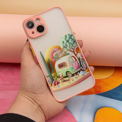 Ultra Trendy tok iPhone 13 Pro 6,1" Travel rózsaszín tok - 8