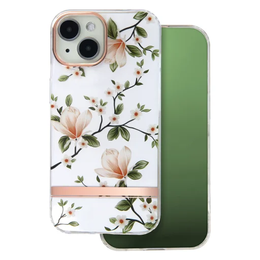  Samsung Galaxy A06 4G virágos rózsaszín tok - 1