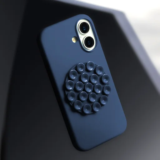 iPhone 17 Pro kék szilikon tok - 5