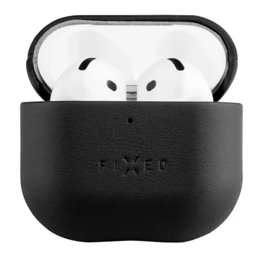 Apple AirPods 4 Fekete Fixed PodsLeather tok (FIXLP-1473-BK) - 1