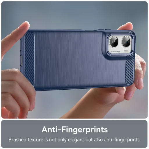 Motorola Moto G06 / Moto G06 Power Kék Techsuit - Carbon Silicone tok - 5