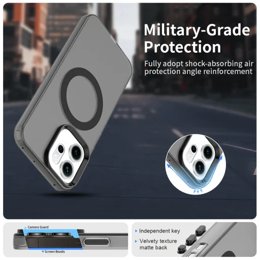 Oppo Reno14 Black Techsuit CandyCase MagSafe tok - 2