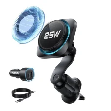 Fekete Esr Omnilock Cryoboost Mágneses Magsafe Autós Ventilátor Telefontartó Vezeték Nélküli Töltő Qi2.2 25W