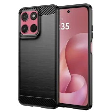 Motorola Moto G57 Power / G67 Power Techsuit - Carbon Silicone - Fekete tok