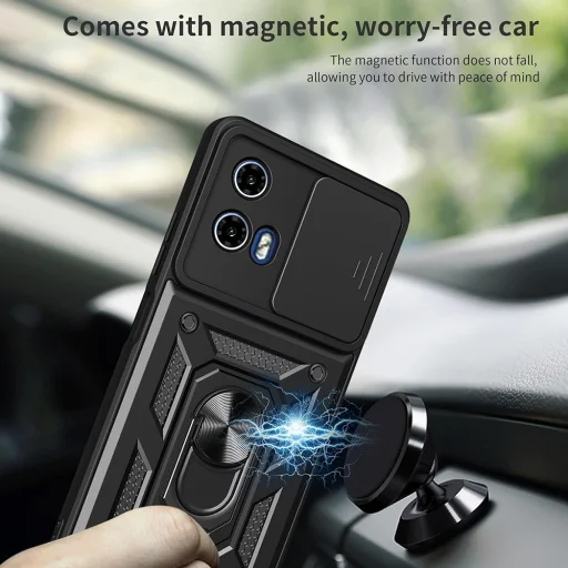 Motorola Moto G57 Power / G67 Power Black Techsuit CamShield Series tok - 3