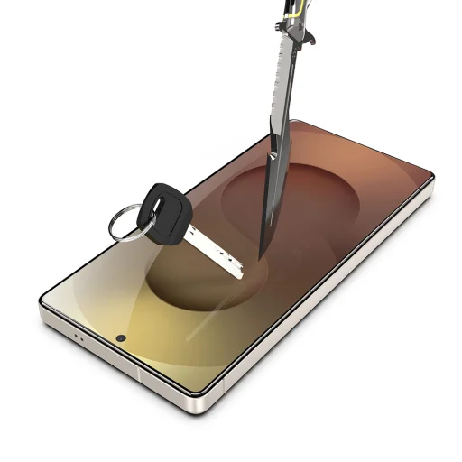 Kijelzővédő - Techsuit TitanGlass CrystalHD (2 db) - Samsung Galaxy S25 / Galaxy S24 - Átlátszó. üvegfólia - 5