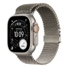 Apple Watch Ultra 3 Cellular 49mm Natural Titanium Case with Natural Titanium Milanese Loop - Medium
