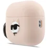 AirPods Pro 3 Karl Lagerfeld Choupette Head 3D szilikon tok rózsaszín thumbnail