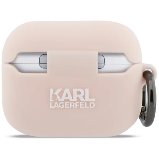 AirPods Pro 3 Karl Lagerfeld Choupette Head 3D szilikon tok rózsaszín - 3