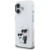 iPhone 16 Karl Lagerfeld IML Aquarelle Karl & Choupette & Logo fehér tok thumbnail