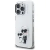 iPhone 16 Pro Max Karl Lagerfeld IML Aquarelle Karl & Choupette & Logo fehér tok thumbnail