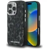 iPhone 16 Pro Karl Lagerfeld IML Leopárd Mintás MagSafe fekete tok