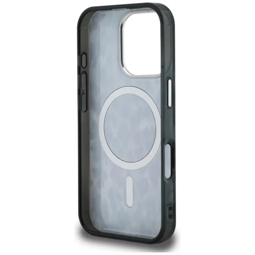 iPhone 16 Pro Karl Lagerfeld IML Leopárd Mintás MagSafe fekete tok - 8