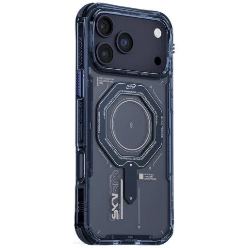 iPhone 17 Pro Skinarma Magma Mágneses Töltés kék tok - 2