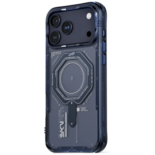 iPhone 17 Pro Max Skinarma Magma mágneses töltés képes kék tok - 3