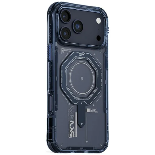 iPhone 17 Pro Max Skinarma Magma mágneses töltés képes kék tok - 2
