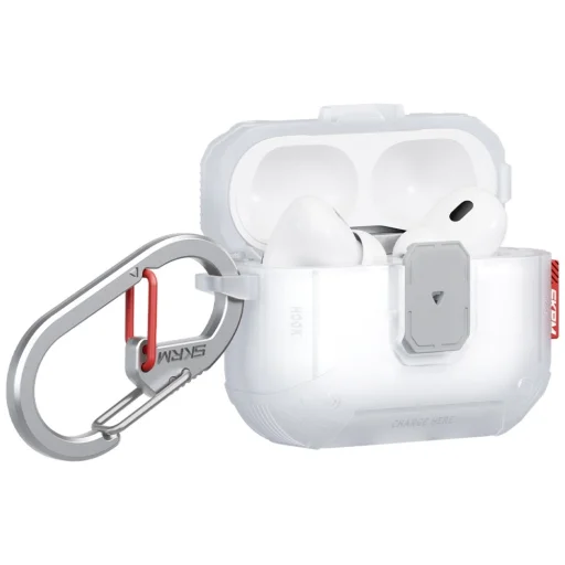 AirPods Pro 3 Case Skinarma Mecha LE átlátszó tok - 2