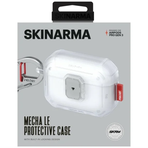 AirPods Pro 3 Case Skinarma Mecha LE átlátszó tok - 4