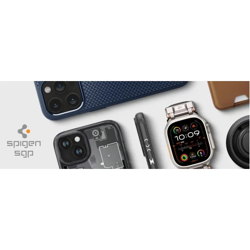 Spigen Optik Armor Mag MagSafe tok iPhone 17-hez Fekete - 9