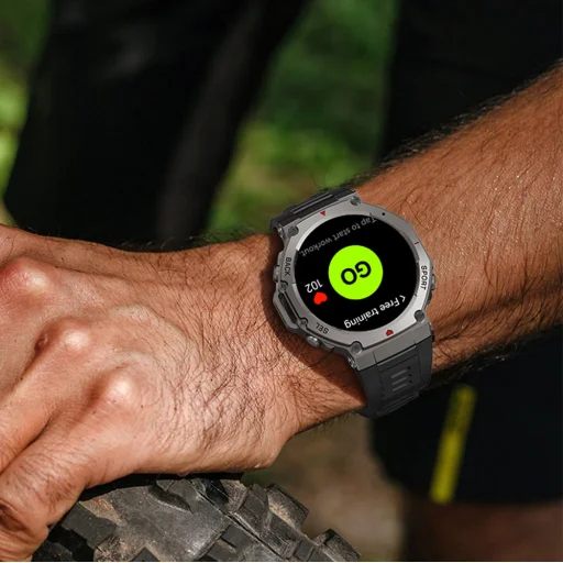 Blavec Smartwatch M-04 Falcon AMOLED GPS Hanghívás (SWM04-GP) grafit + 1 szíj - 10