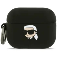 Karl Lagerfeld Szilikon Karl Fej 3D AirPods Pro 3 fekete tok