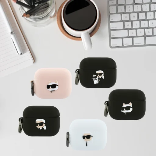 Karl Lagerfeld Szilikon Karl Fej 3D AirPods Pro 3 fekete tok - 13
