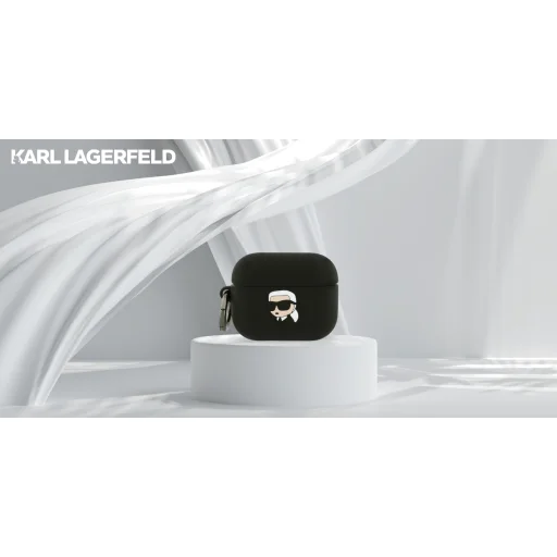 Karl Lagerfeld Szilikon Karl Fej 3D AirPods Pro 3 fekete tok - 9