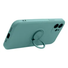 iPhone 17 szilikon gyűrű tok zöld