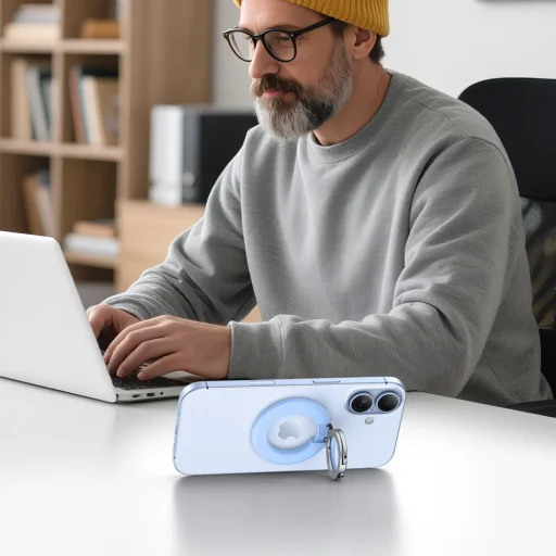 MMR500 Baby Blue Magsafe Telefon Gyűrű - 6