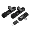 Vezeték nélküli mikrofon Hoco L20A, USB-C / Lightning, 2-Pack, Fekete - 6