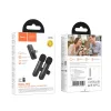 Vezeték nélküli mikrofon Hoco L20A, USB-C / Lightning, 2-Pack, Fekete - 9