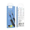 3.5 mm-ről 3.5 mm-re audio kábel Hoco UPA33, 1.5 m, fekete thumbnail