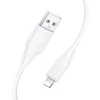 USB-A to Lightning Kábel Hoco X124, 27W, 2.4A, 1m, Fehér - 2
