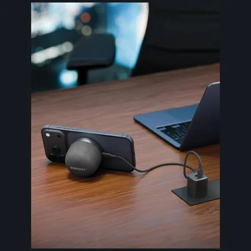 Energea Magaudio Go Plus Qi MagSafe pánttal grafit - 4