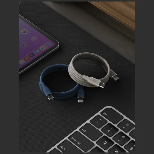 USB-C Energea Helix 60 mágneses kábel 60W 1.5m fekete - 3