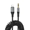Lightning to 3.5mm Audio Kábel Hoco UPA33A, 1.5m, Fekete