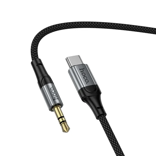 UPA33B USB-C - 3.5mm Audio kábel, 1.5m, fekete - 3