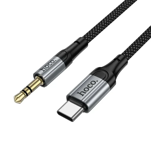 UPA33B USB-C - 3.5mm Audio kábel, 1.5m, fekete - 4