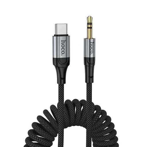 UPA33B USB-C - 3.5mm Audio kábel, 1.5m, fekete - 1