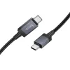 USB-C to USB-C Kábel Hoco X118 Kijelző, 60W, 1m, Fekete thumbnail