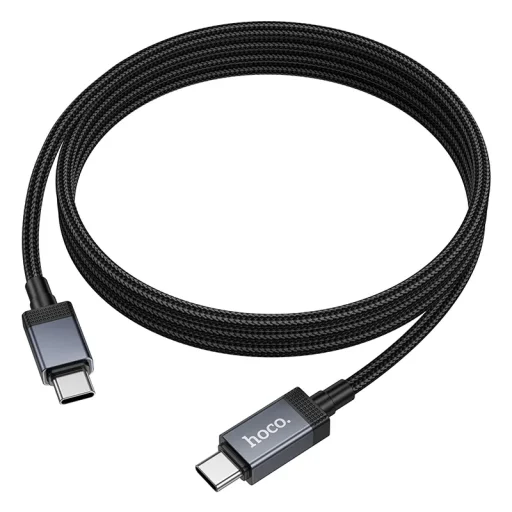 USB-C to USB-C Kábel Hoco X118 Kijelző, 60W, 1m, Fekete - 6