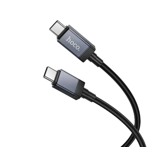 USB-C to USB-C Kábel Hoco X118 Kijelző, 60W, 1m, Fekete - 2